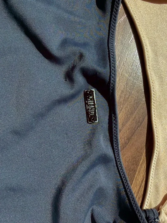 triangl swimwear Nude Top Black Bottom One-Piece Monokini - Picture 2 of 5